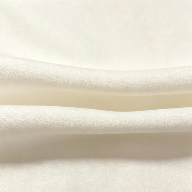 100% Plain Off White Polycotton Fabric