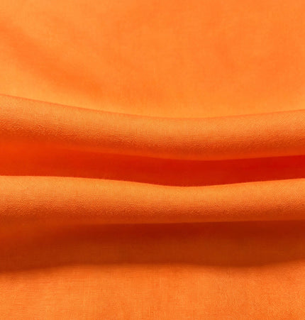 100% Plain Orange Polycotton Fabric