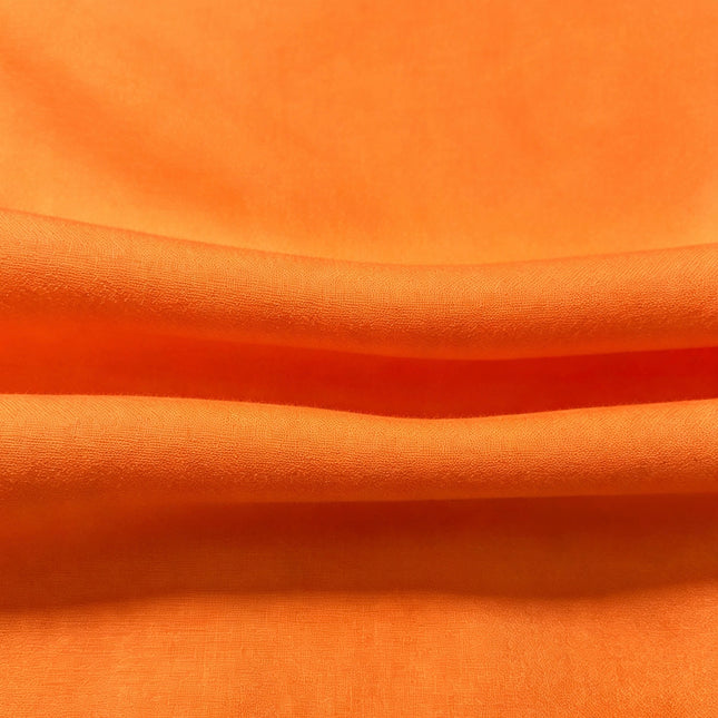 100% Plain Orange Polycotton Fabric