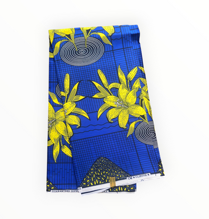 African Print Fabrics - 6 Yards - Polycotton