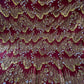 Beaded with Embroidered Rhinestones in Maroon