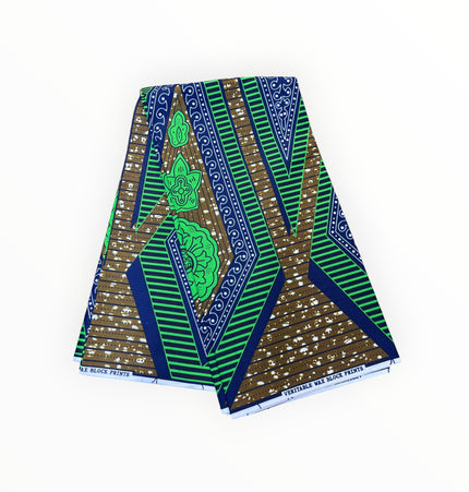 African Print Fabrics - 6 Yards - Polycotton