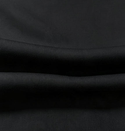100% Plain Black Polycotton Fabric