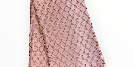 Top Quality Cord Lace Fabric in Turkish Rose - 5 Yards