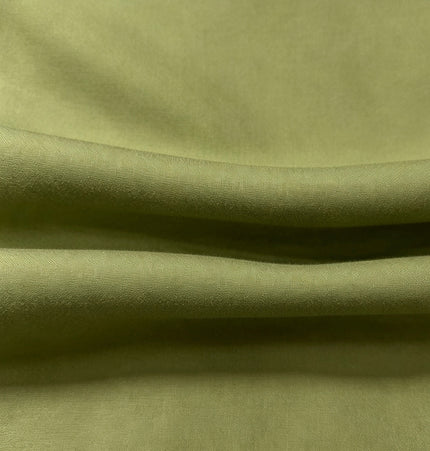 100% Plain Dark Olive Green Polycotton Fabric