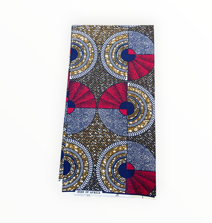African Print Fabrics - 6 Yards - Polycotton