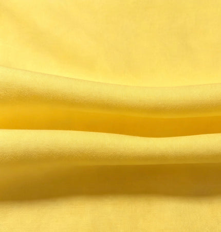 100% Plain Yellow Polycotton Fabric
