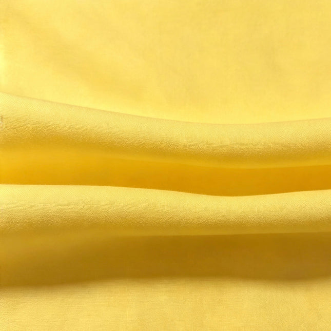 100% Plain Yellow Polycotton Fabric