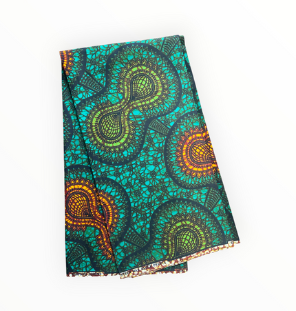 African Print Fabrics - 6 Yards - Polycotton