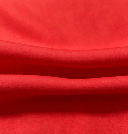 100% Plain Red Polycotton Fabric