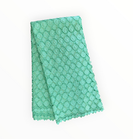 Top Quality Cord Lace Fabric in Lime Green - 5 Yards