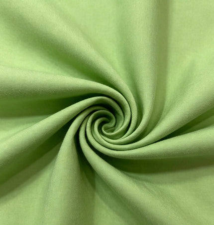 100% Plain Grass Green Polycotton Fabric