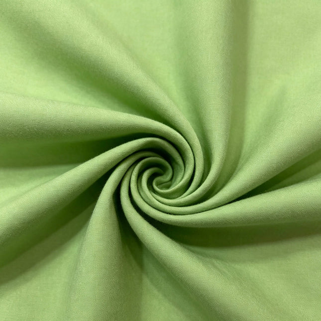 100% Plain Grass Green Polycotton Fabric