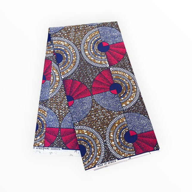 African Print Fabrics - 6 Yards - Polycotton