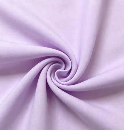 100% Plain Light Lilac Polycotton Fabric