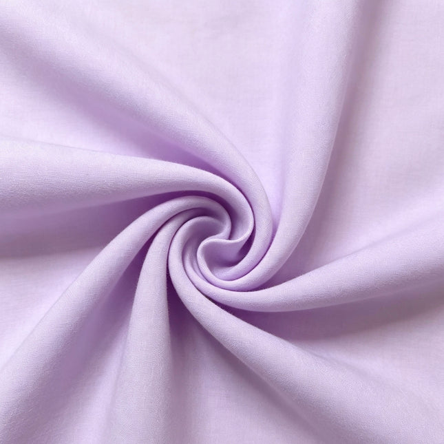 100% Plain Light Lilac Polycotton Fabric