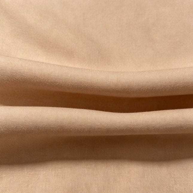 100% Plain Light Brown Polycotton Fabric
