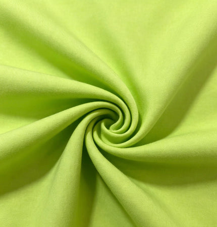100% Plain Lime Green Polycotton Fabric