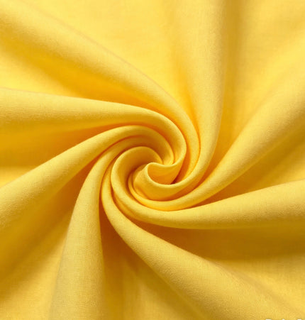 100% Plain Yellow Polycotton Fabric