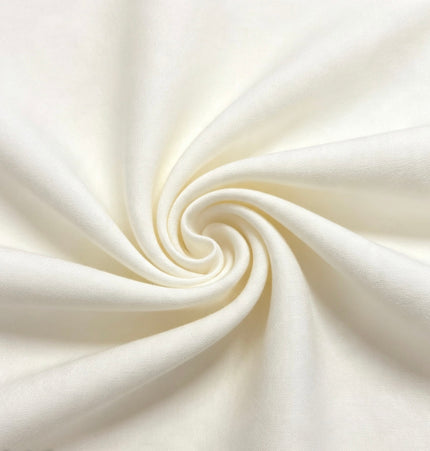 100% Plain Off White Polycotton Fabric