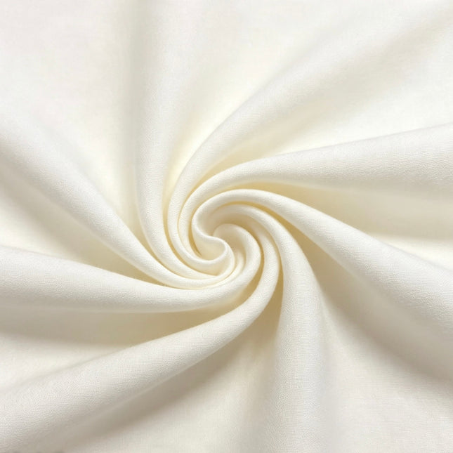 100% Plain Off White Polycotton Fabric