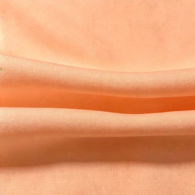 100% Plain Light Peach Polycotton Fabric