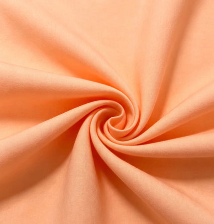 100% Plain Light Peach Polycotton Fabric