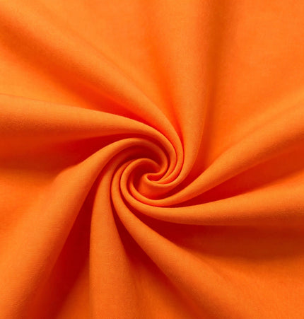 100% Plain Orange Polycotton Fabric