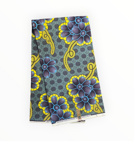 African Print Fabrics - 6 Yards - Polycotton