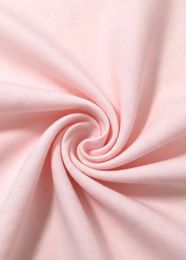100% Plain Light Pink Polycotton Fabric