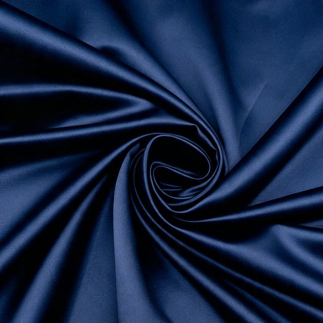 Bridal Duchess Satin - Navy Blue