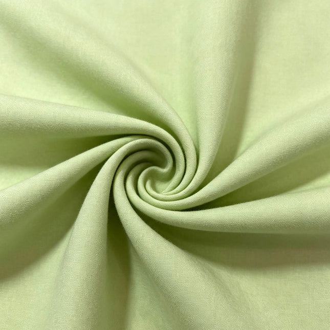 100% Plain Light Olive Green Polycotton Fabric