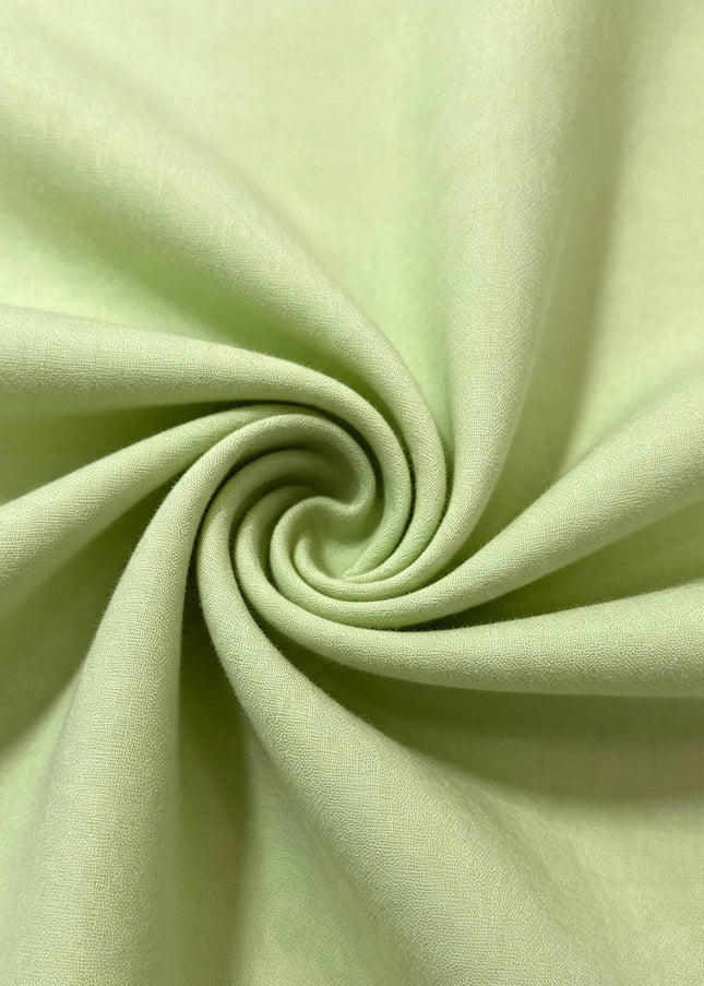 100% Plain Light Olive Green Polycotton Fabric