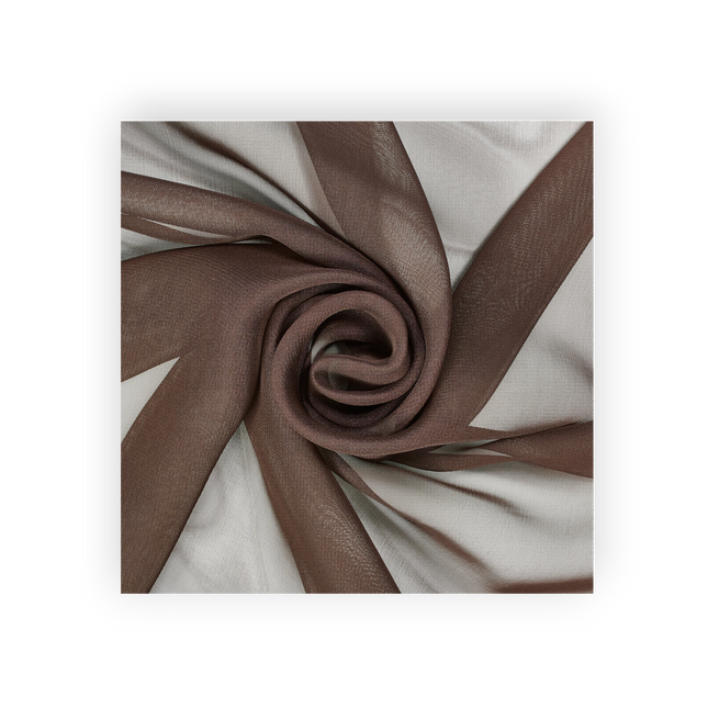 Chiffon Fabric Brown