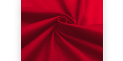 100% Premium Plain Cotton, Ruby Red