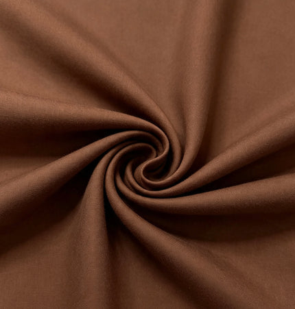 100% Plain Brown Polycotton Fabric