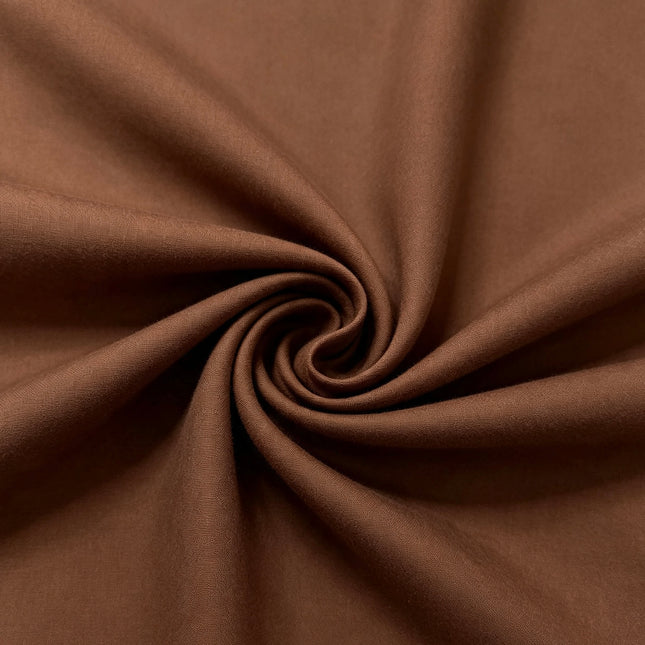 100% Plain Brown Polycotton Fabric