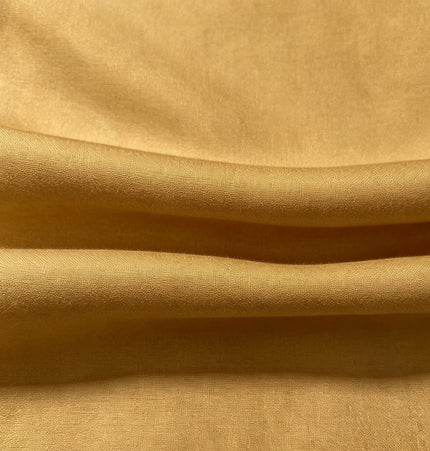 100% Plain Dark Gold Polycotton Fabric