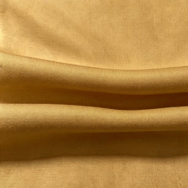 100% Plain Dark Gold Polycotton Fabric