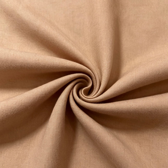 100% Plain Light Brown Polycotton Fabric