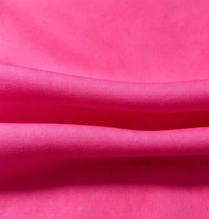 100% Plain Fuchsia Pink Polycotton Fabric