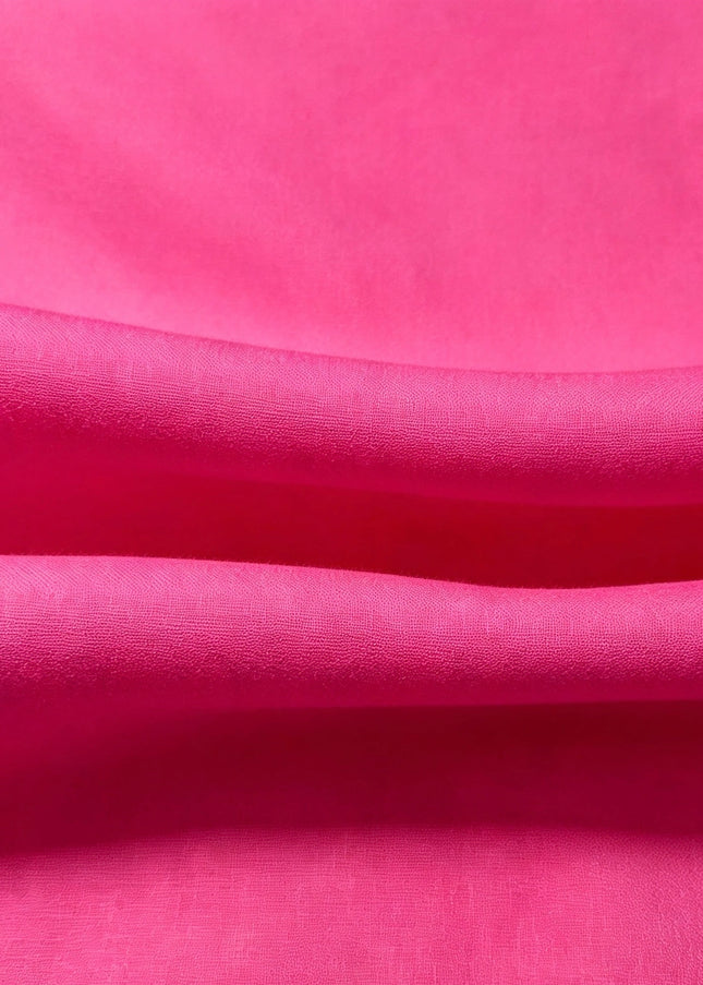 100% Plain Fuchsia Pink Polycotton Fabric