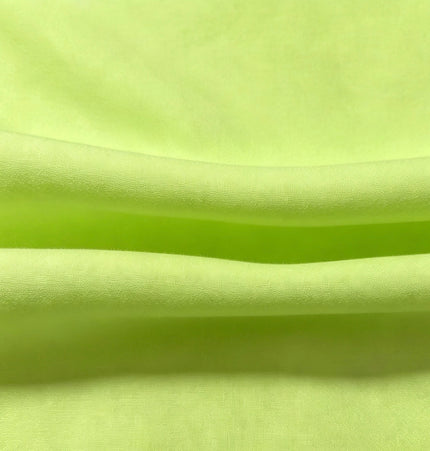 100% Plain Lime Green Polycotton Fabric