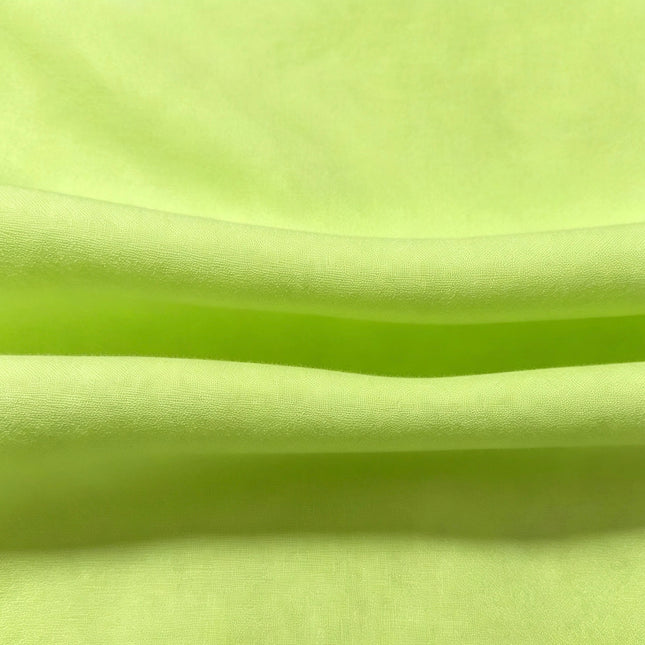 100% Plain Lime Green Polycotton Fabric