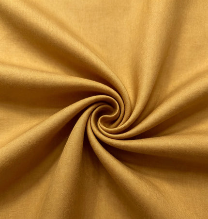 100% Plain Dark Gold Polycotton Fabric