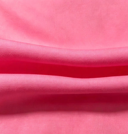 100% Plain Deep Pink Polycotton Fabric