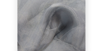 Organza Gray Shiny