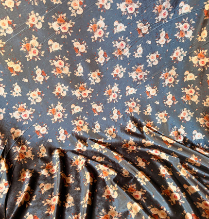 NEW!! Gray / Peach Turkish Velvet - Salvar