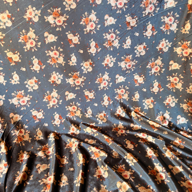 NEW!! Gray / Peach Turkish Velvet - Salvar