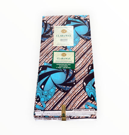 African Print Fabrics - 6 Yards - Polycotton